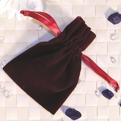 Velvet bag, red