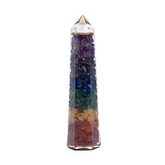 Tšakrakristallidega orgon-sau, obeliskikujuline