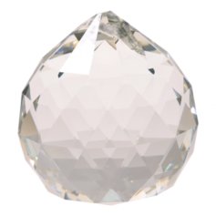 Kristallist kerakujuline feng shui päikesepüüdja, läbipaistev (2 cm)